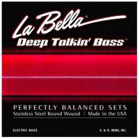 Струны для бас-гитары La Bella 760RM-B Flat Wound Stainless Steel 5-Strings 44/128