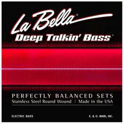 Струни для бас-гітари La Bella 760RM-B Flat Wound Stainless Steel 5-Strings 44/128