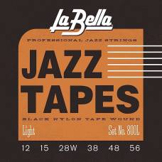 Струны для электрогитары La Bella 800L Black Nylon 12/56