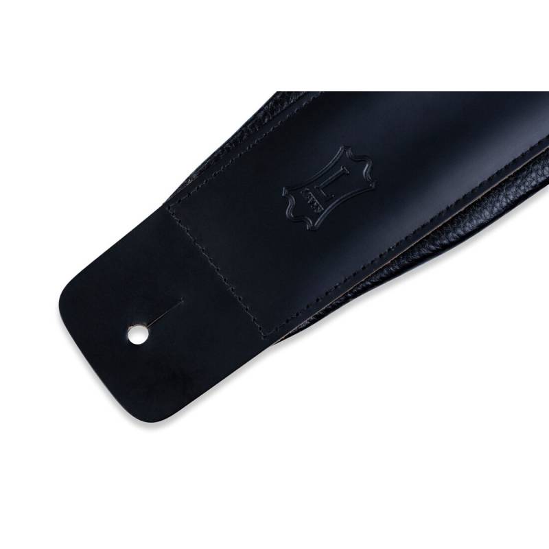 Ремень для гитары LEVY'S DM1PD-BLK Larsen Leather Deluxe Series (Black)