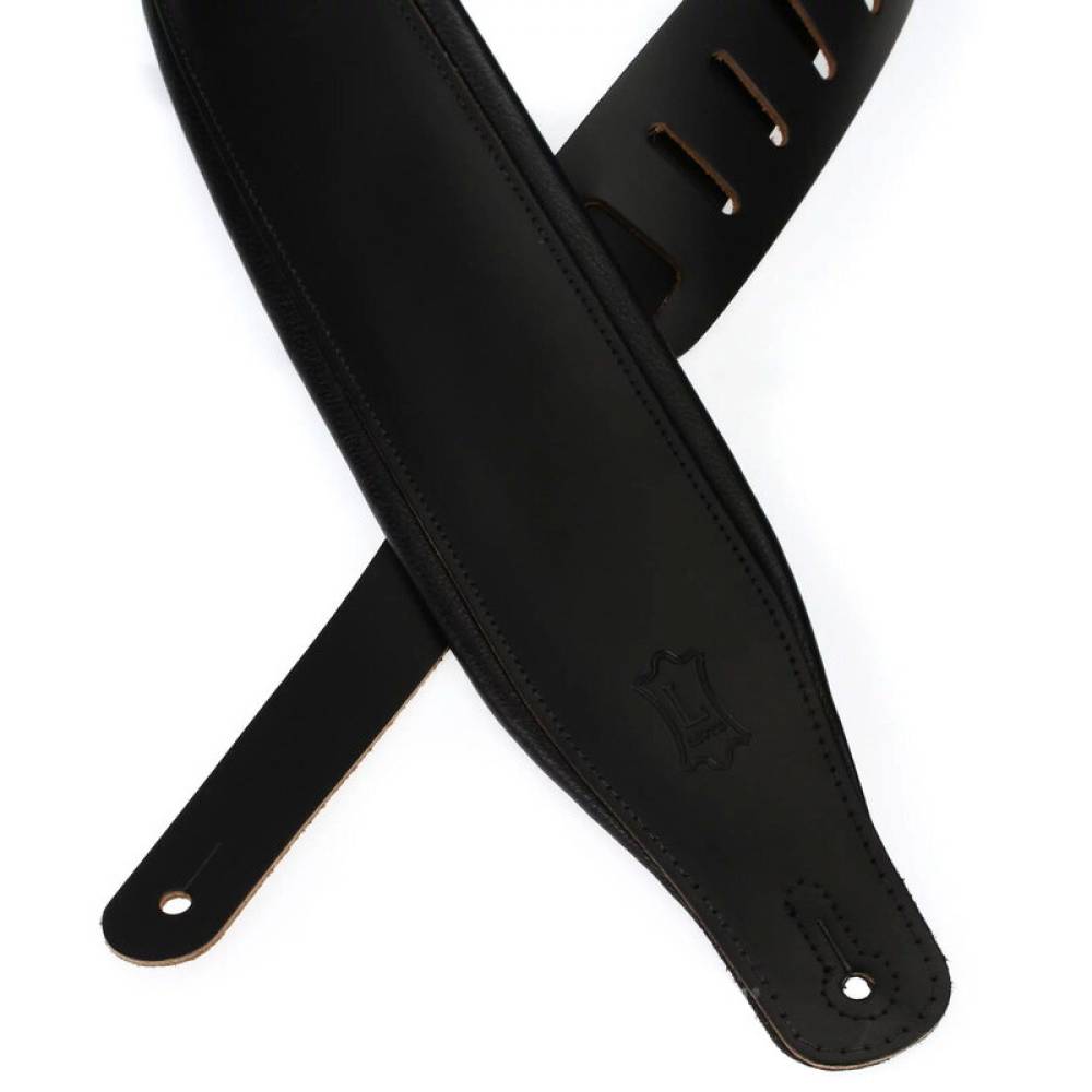 Ремінь для гітари LEVY'S M26PD-BLK Amped Leather Series (Black) Ремінь для гітари LEVY'S M26PD-BLK Amped Leather Series (Black)