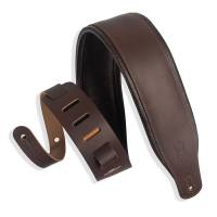 Ремінь для гітари LEVY'S M26PD-DBR_DBR Amped Leather Series (Dark Brown)