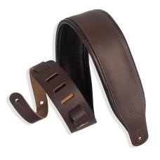 Ремінь для гітари LEVY'S M26PD-DBR_DBR Amped Leather Series (Dark Brown)