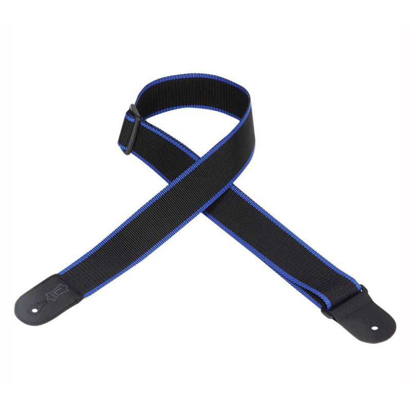 Ремінь для гітари Levy's M8 POLY-BKB Polypropylene Guitar Strap Black and Blue