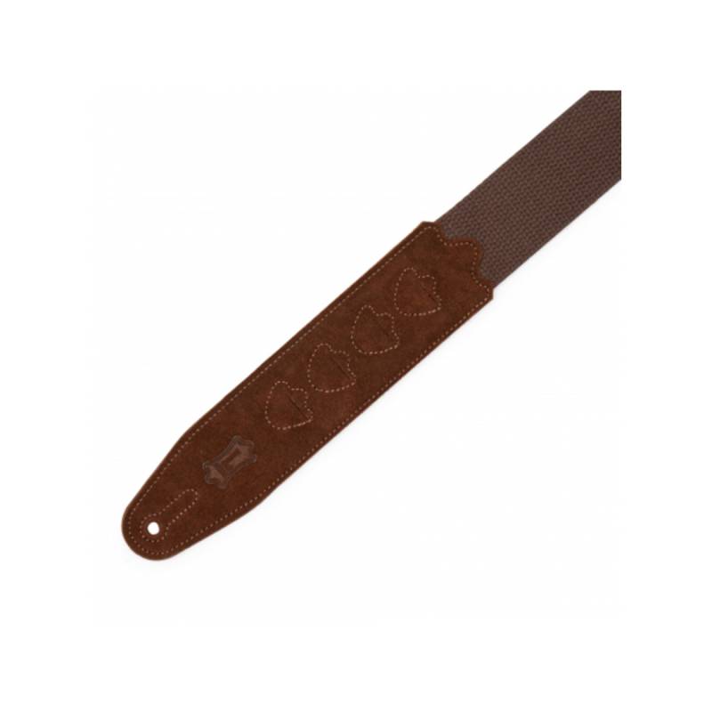 Ремень для гитары Levy's MC2PH-BRN PickPocket Cotton Series (Brown)