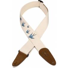 Ремень для гитары Levy's MC8U-006 Nature Cotton Series (Blue Bird)
