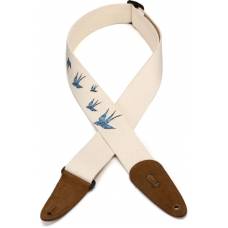 Ремінь для гітари Levy's MC8U-006 Nature Cotton Series (Blue Bird)