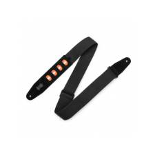Ремень для гитары Levy's MC2PH-BLK PickPocket Cotton Series (Black)