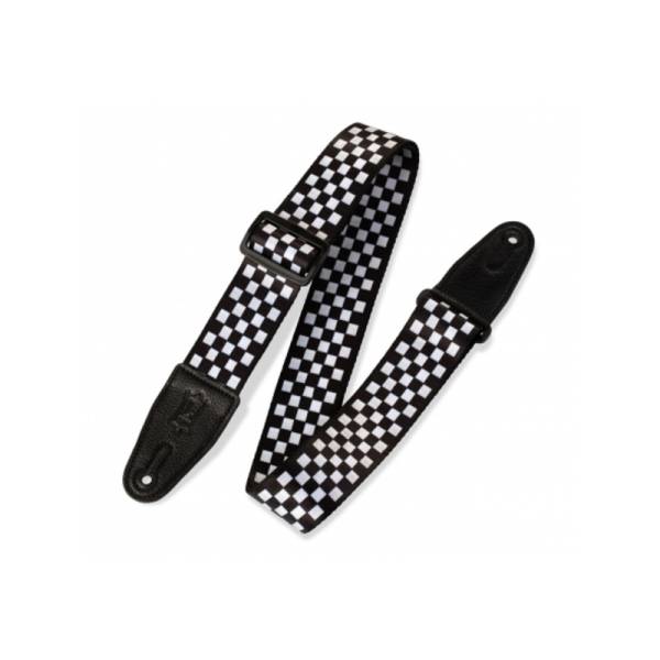Ремень для гитары Levy's MP-28 Graphic Waves Series (Checkerboard)