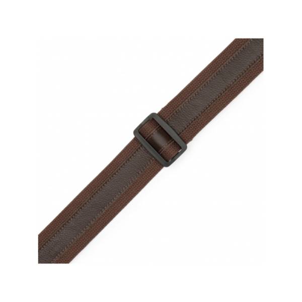 Ремень для гитары Levy's MC2CG-BRN-DBR Cotton Combo Series (Brown/Dark Brown)