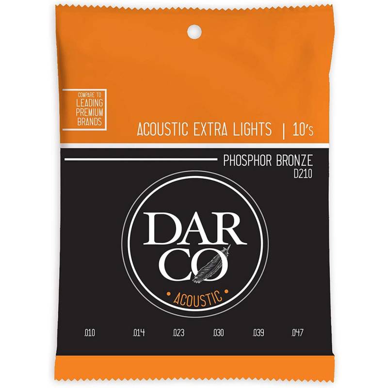 Струны для акустической гитары Martin D210 Darco Phosphor Bronze Extra Light 10/47