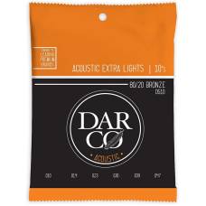 Струни для акустичної гітари Martin D510 Darco 80/20 Bronze Extra Light 10/47