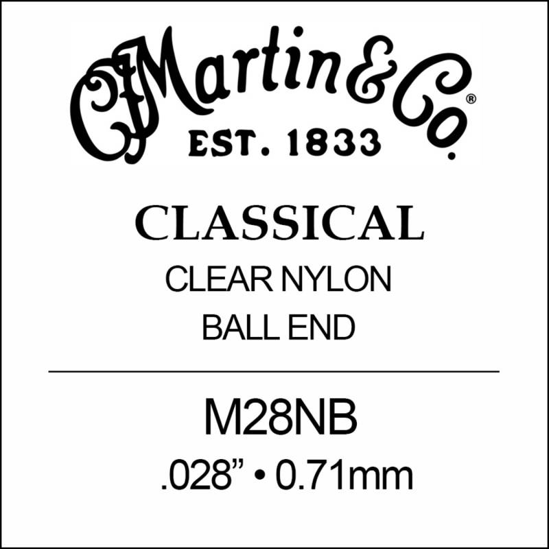 Струна Martin M28NB 1st Nylon Ball End .028