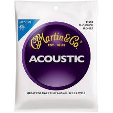 Струни для акустичної гітари Martin M550 92/8 Phosphor Bronze Medium 13/56