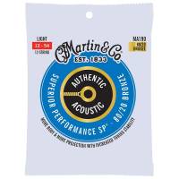 Струны для акустической гитары Martin MA190 80/20 Bronze Light 12 Strings 12/54