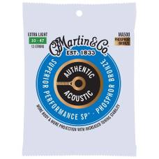 Струны для акустической гитары Martin MA500 92/8 Phosphor Bronze Extra Light 12 Strings 10/47