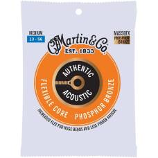 Струни для акустичної гітари Martin MA550FX Flexible Core Phosphor Bronze Medium 13/56