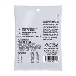 Струни для акустичної гітари Martin MA550S Marquis Silked Phosphor Bronze Medium 13/56