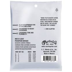 Струни для акустичної гітари Martin MEC12 Clapton's Choice Phosphor Bronze Light 12/54
