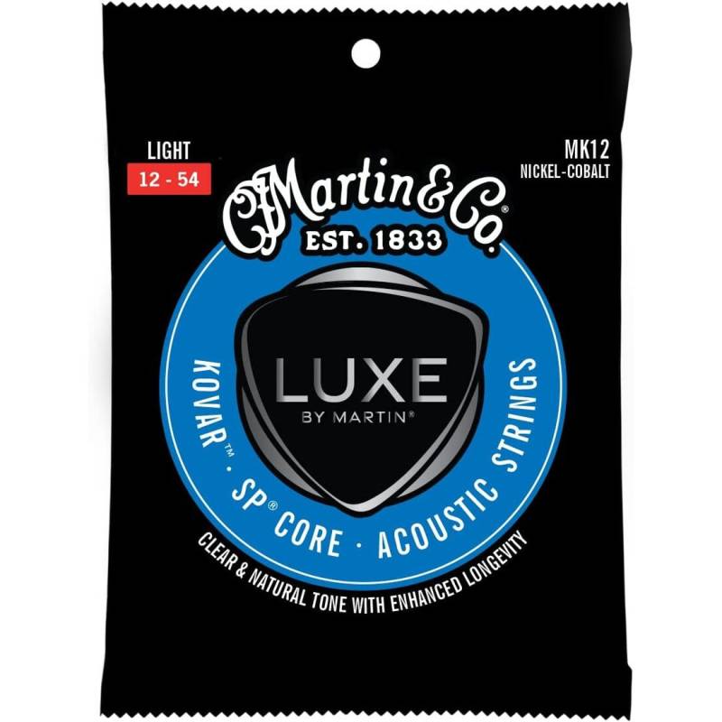 Струни для акустичної гітари Martin MK12 Luxe Custom Light 12/54