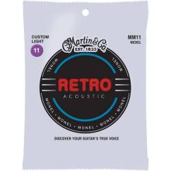 Струны для акустической гитары Martin MM11 Retro Custom Light 11/52