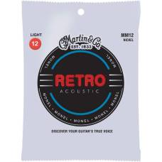 Струны для акустической гитары Martin MM12 Retro Light 12/54
