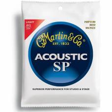 Струны для акустической гитары Martin MSP3100 SP 80/20 Bronze Light 12/54