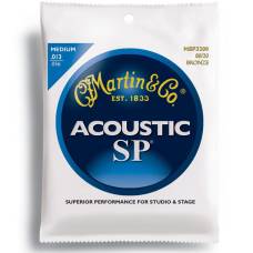 Струны для акустической гитары Martin MSP3200 SP 80/20 Bronze Medium 13/56