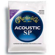 Струны для акустической гитары Martin MSP4050 SP 92/8 Phosphor Bronze Custom Light 11/52