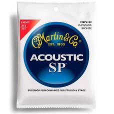 Струны для акустической гитары Martin MSP4100 SP 92/8 Phosphor Bronze Light 12/54