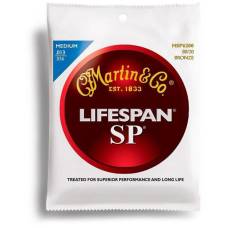 Струны для акустической гитары Martin MSP6200 SP Lifespan 80/20 Bronze Medium 13/56