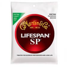 Струны для акустической гитары Martin MSP7000 SP Lifespan 92/8 Phosphor Bronze Extra Light 10/47