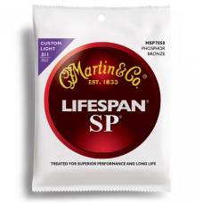 Струны для акустической гитары Martin MSP7050 SP Lifespan 92/8 Phosphor Bronze Custom Light 11/52