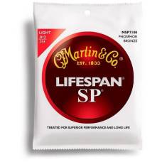 Струни для акустичної гітари Martin MSP7100 SP Lifespan 92/8 Phosphor Bronze Light 12/54
