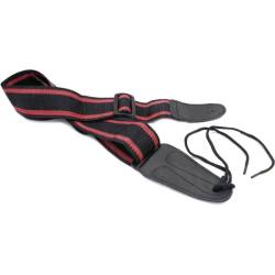 Ремінь для гітари MAXTONE GS100 (BLACK-RED) GUITAR STRAP