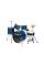Акустические ударные установки MAXTONE MXC-3005 (Metallic Blue)