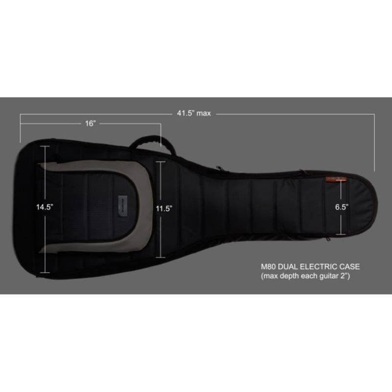 Чехол для электрогитары MONO M80-2G-BLK DUAL