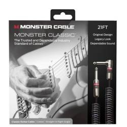 Інструментальний кабель Monster CLAS-I-21ACWW Coiled Cable Straight Jack - Angled Jack 6.4м.