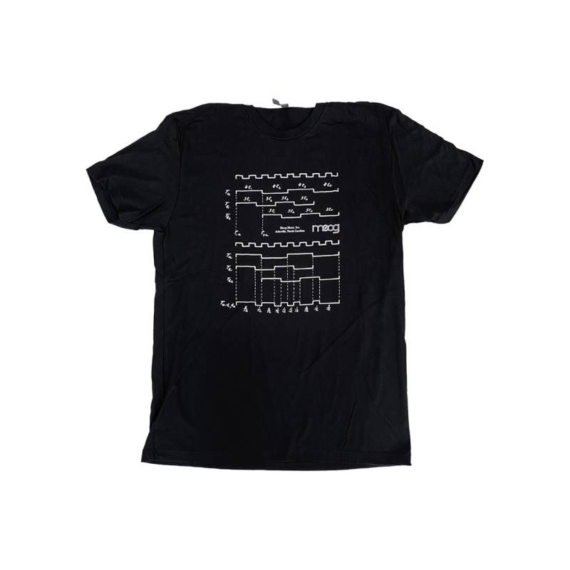Футболка чоловіча класична з логотипом MOOG Polyrhythms Tee MEDIUM
