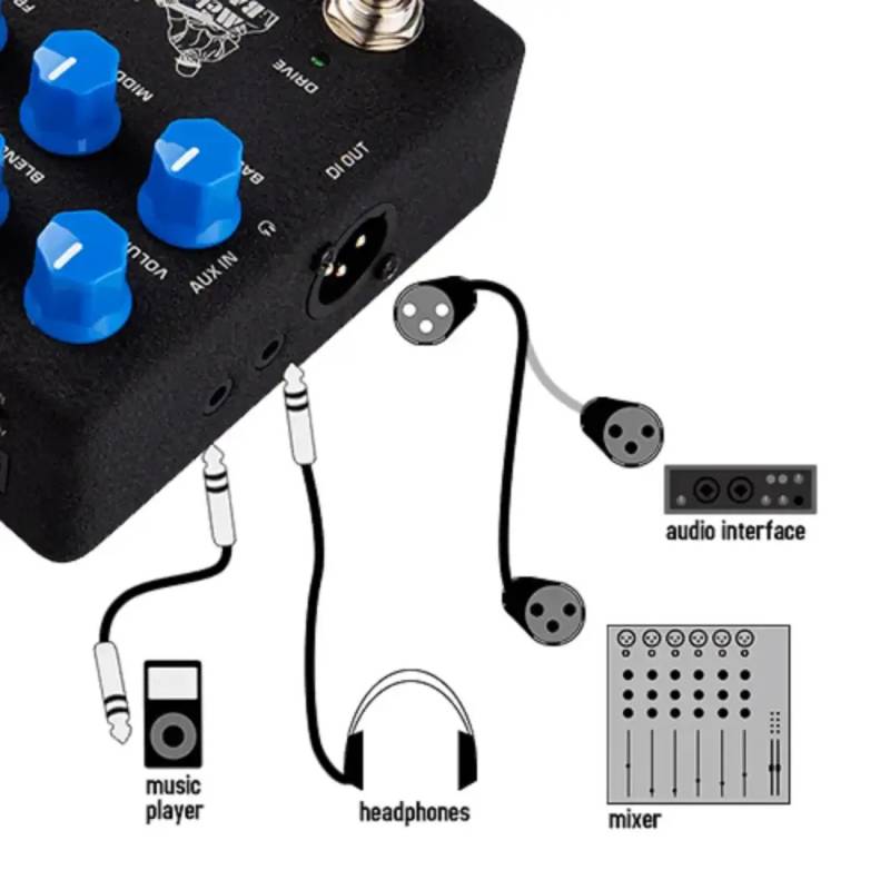 NUX MLD Bass Preamp + DI Pedal (NBP-5)