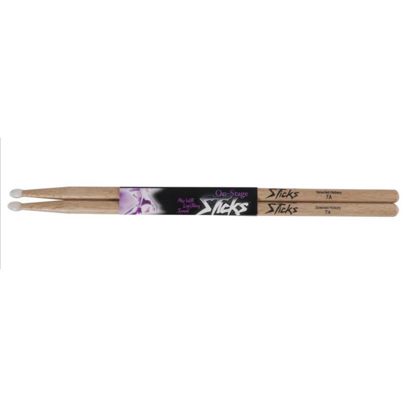 Барабанные палочки On-Stage HN7A Hickory Drum Sticks