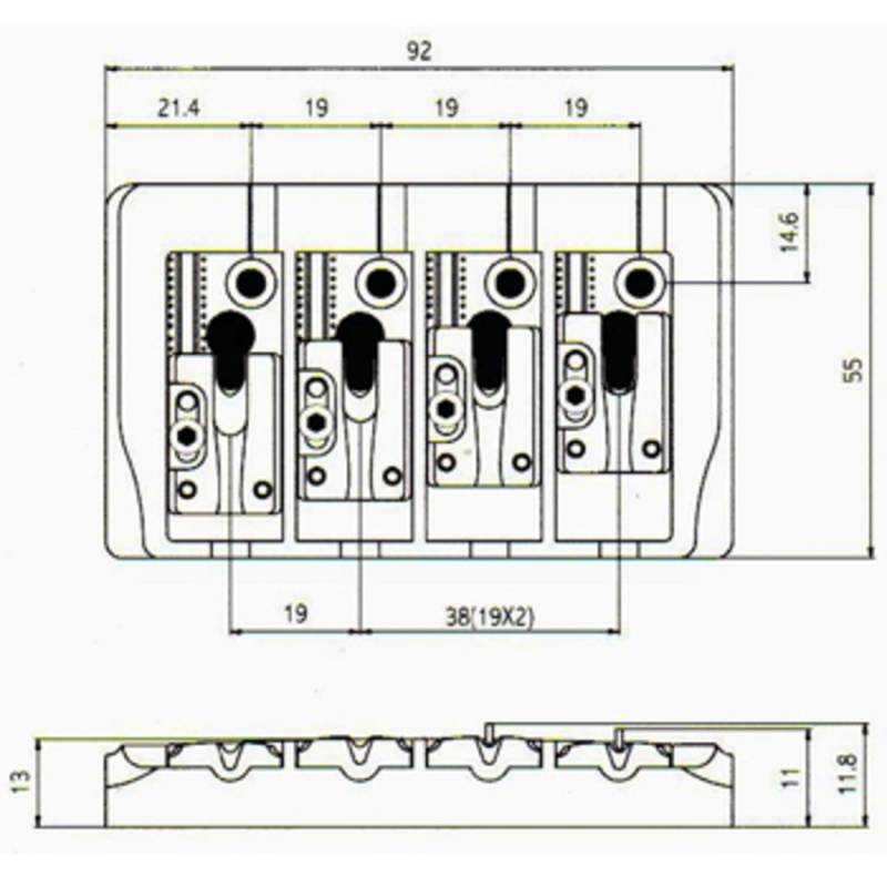 Бридж PAXPHIL BB404 (Chrome)