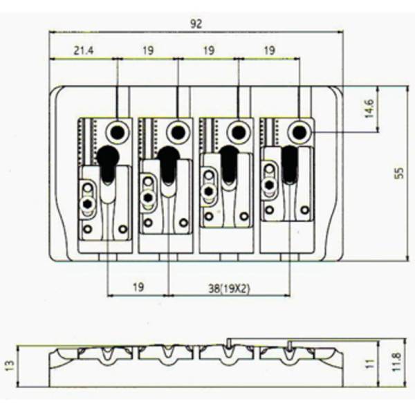 Бридж PAXPHIL BB404 (Black)