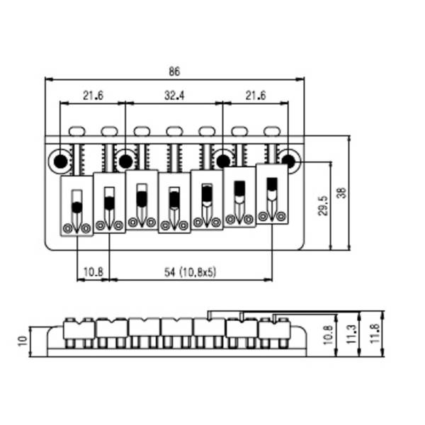Бридж PAXPHIL BN071 (Chrome)