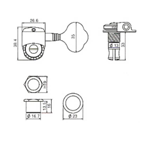 Колки PAXPHIL JB-350 2+2 CR