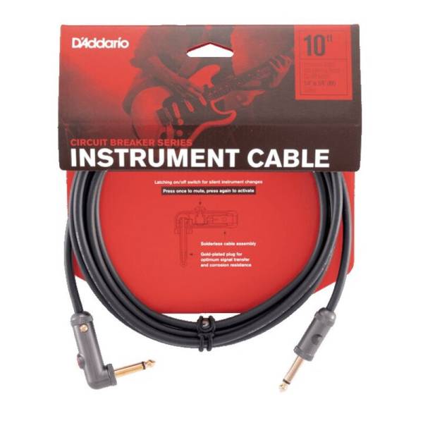 Інструментальний кабель D'ADDARIO PW-AGLRA-10 Curcuit Breaker Latching Switch (3m)