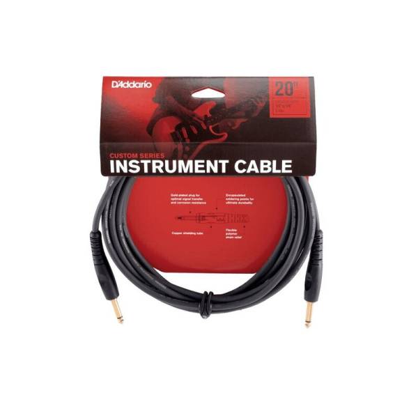 Кабель инструментальный D'ADDARIO PW-G-20 Custom Series Instrument Cable (6m)