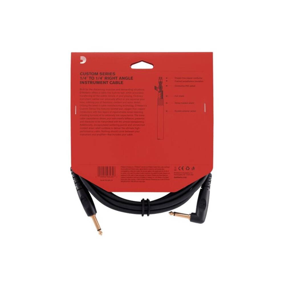 Кабель инструментальный D'ADDARIO PW-GRA-20 Custom Series Instrument Cable (6m)