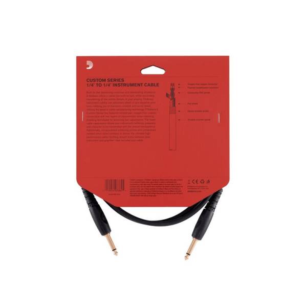 Кабель инструментальный D'ADDARIO PW-G-05 Custom Series Instrument Cable (1.5m)