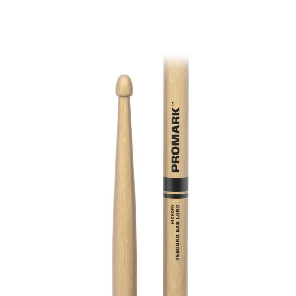 Барабанные палочки Promark REBOUND 5AB Long Lacquered Hickory Acorn Wood Tip Барабанные палочки Promark REBOUND 5AB Long Lacquered Hickory Acorn Wood Tip